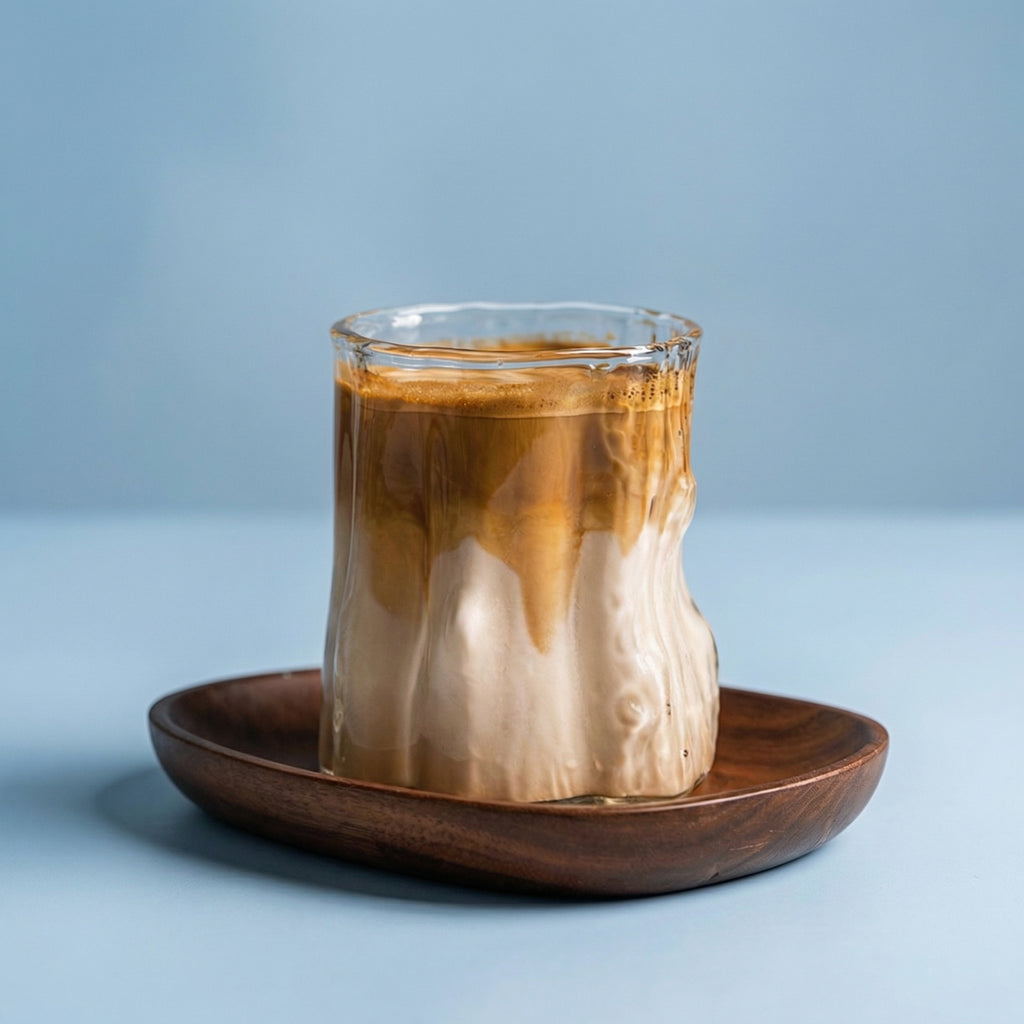 Nordic Handmade Textured Glass Cup